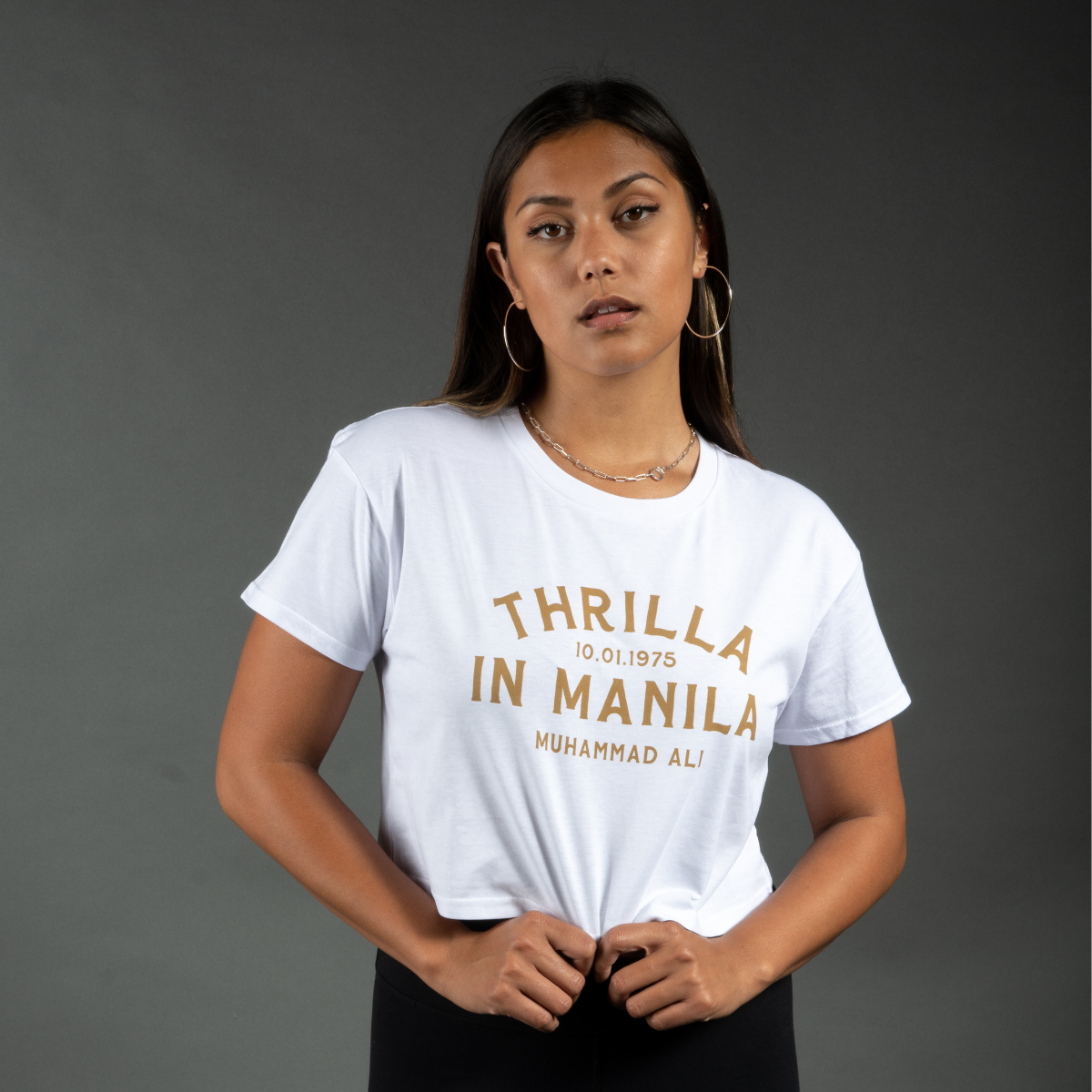 MAE Thrilla in Manila Womens Cropped Tee