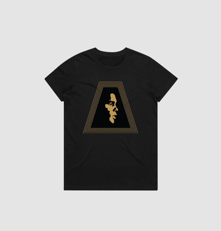 Muhammad Ali Profile Womens T-shirt Black